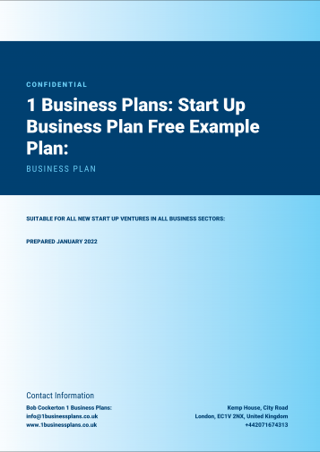 03 Start Up Business Plan